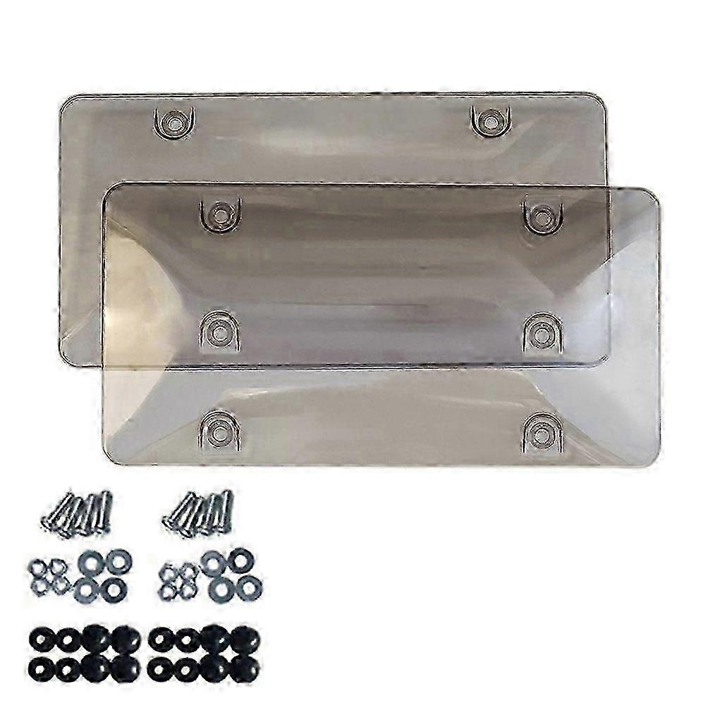 2x Clear Reflective Anti-Speed Red Light Toll Camera Stopper Licens...