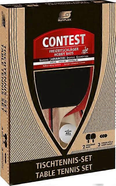Sunflex Contest 2 Player Table Tennis Gift Set with Balls