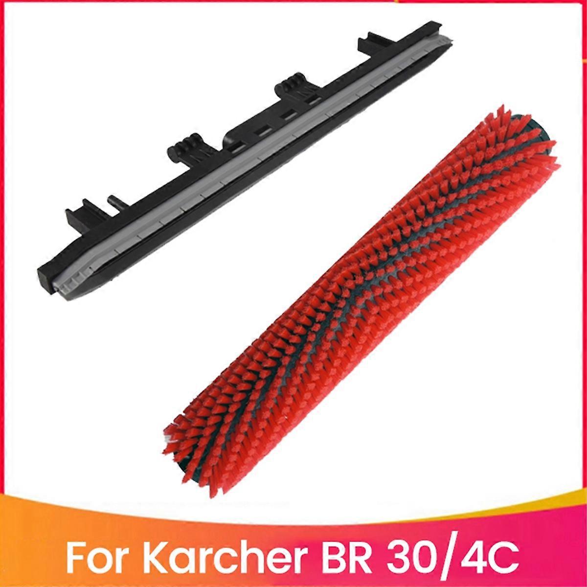 2PC Floor Scrubber Roller Brush for BR30/4C Absorbent Scraper Oil Straight Squeegee Absorbent Strip