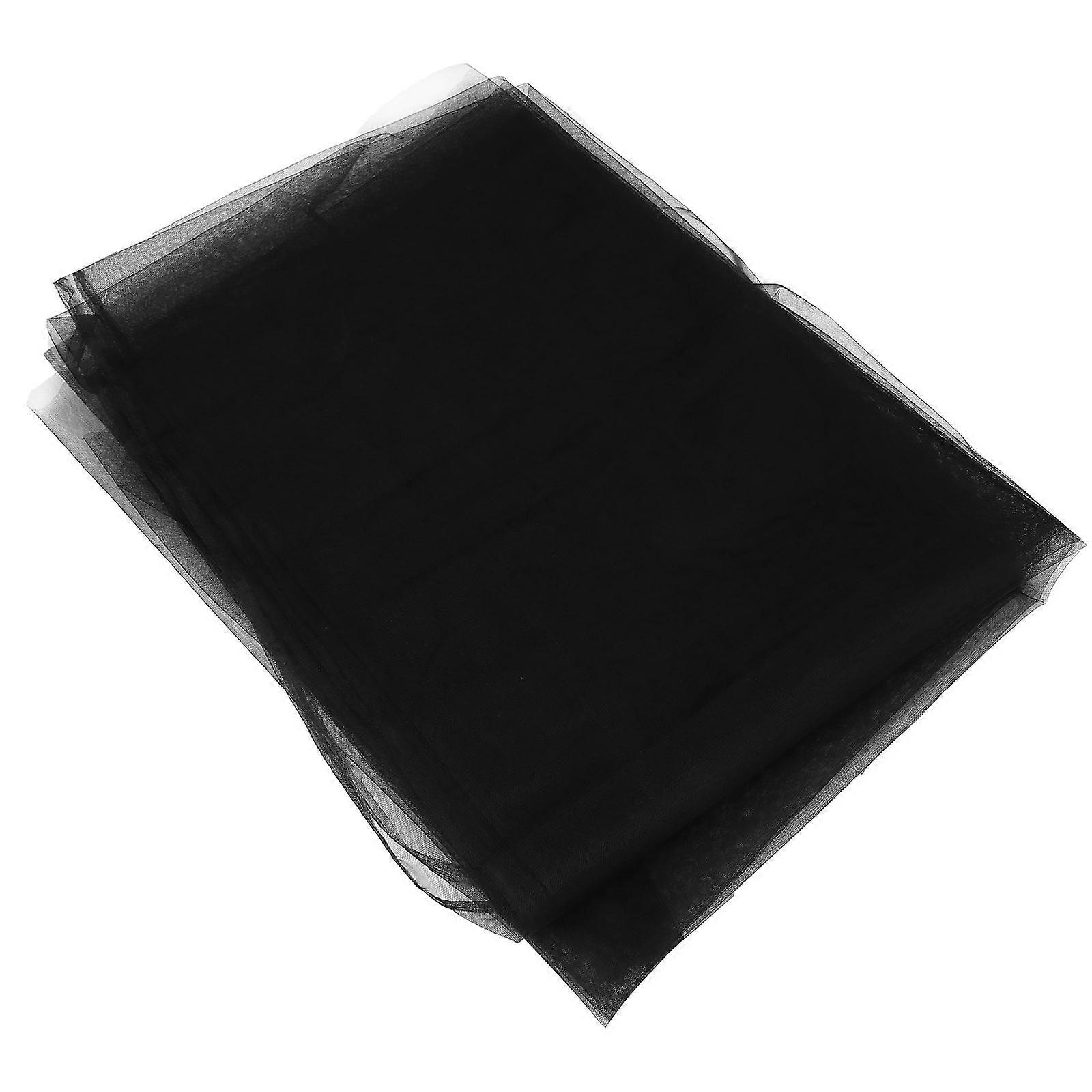 Black Nylon DIY Fabric for Wedding and Party Supplies with Material 0.5 Yard