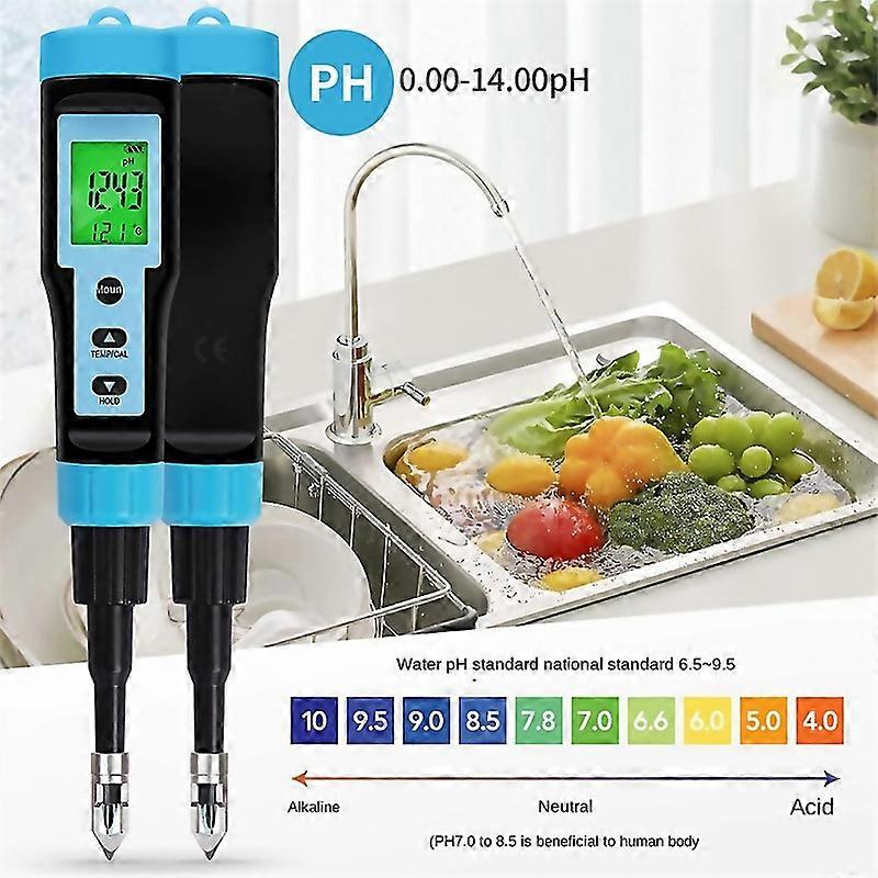 For Food Ph Meter 0001400ph High Accuracy Temp Ph Tester Sensor Acidity Analyzer For Meat Canning
