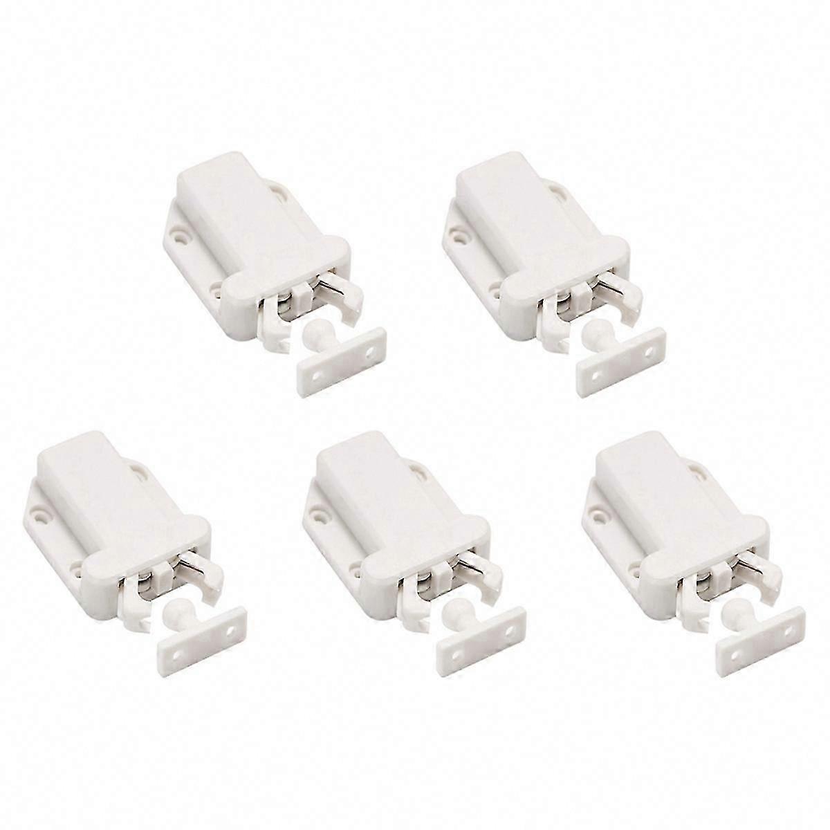5PCS Cabinet Touch Latch Push to Open Catch Lock for Cupboard Wardrobe Furniture