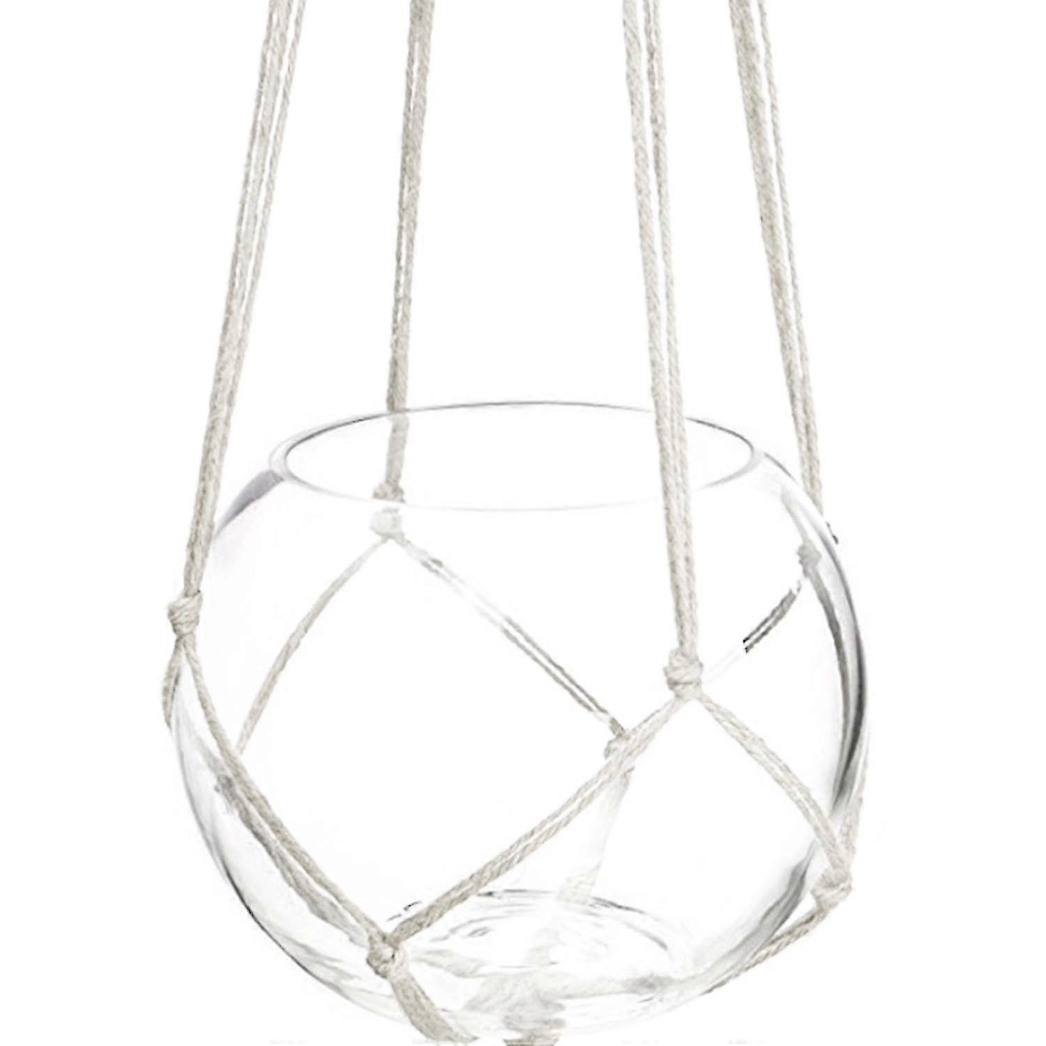 Ampel med Makraméknytning - 118 cm