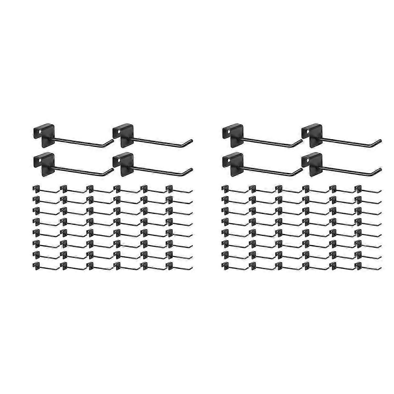 48 Pcs Gridwall Hooks 4 Inch Panel Hanger Square Tube Hooks