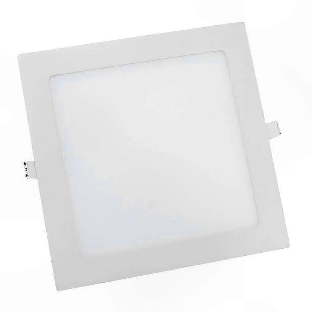 Square LED Panel Light, 18W Recessed Downlight, Cool White, AC Powered