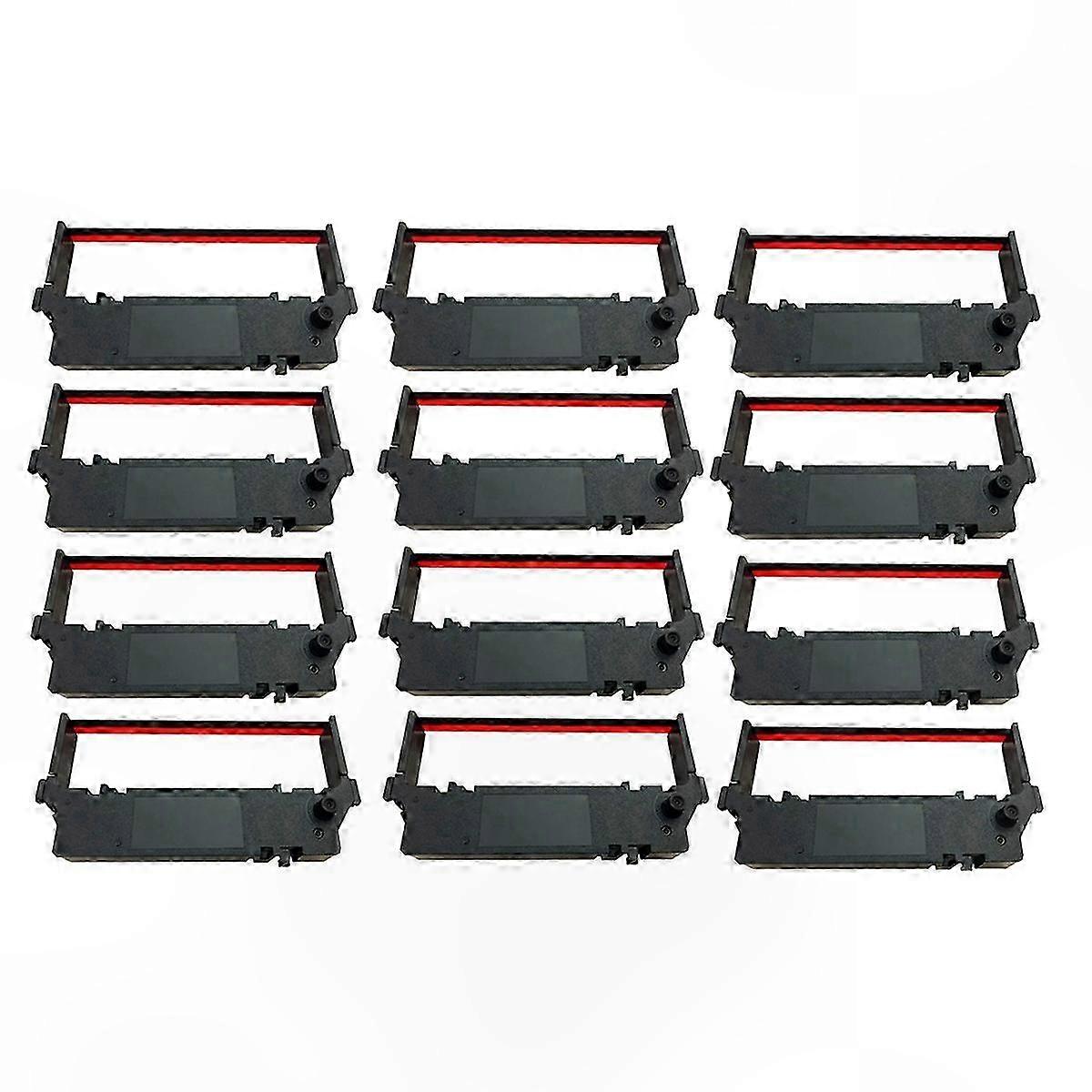 12-Pack Black and Red Printer Ribbons for SP700-Compatible Star Printers