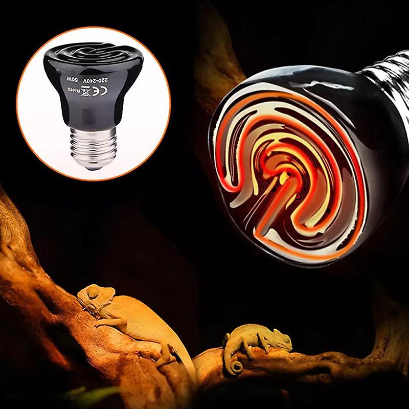 20/60/100W الحيوانات الأليفة التدفئة لمبة مصغرة الأشعة تحت الحمراء السيراميك للزواحف قفص الحيوانات الأليفة