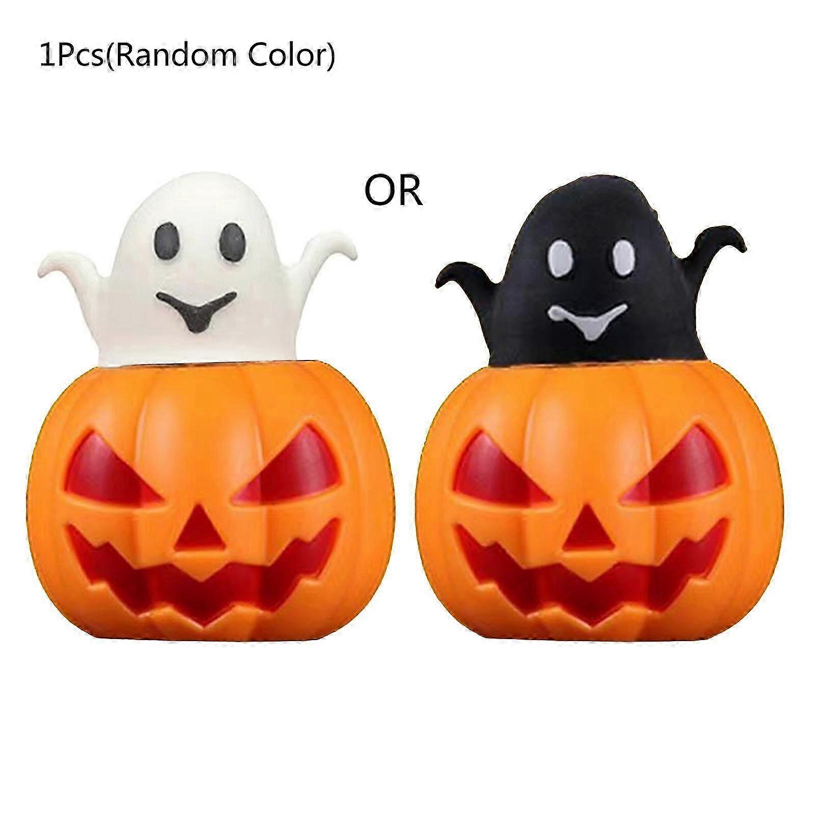 Halloween Pumpkin Vent Toy Stress Relief Toys Fidget Decompression Toy TPR Squeeze for Pop Out Ghost for Autism Hand The