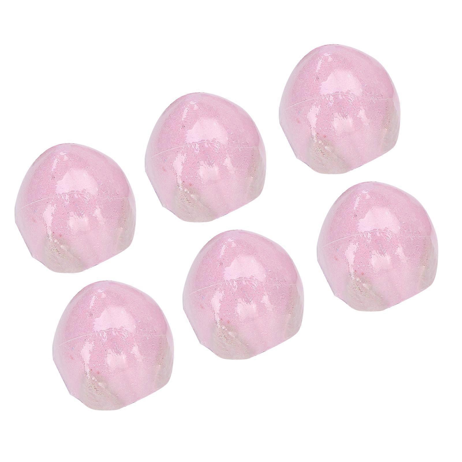 6pcs Refreshing Essential Oil Bath Salt Balls with Plant Extracts
