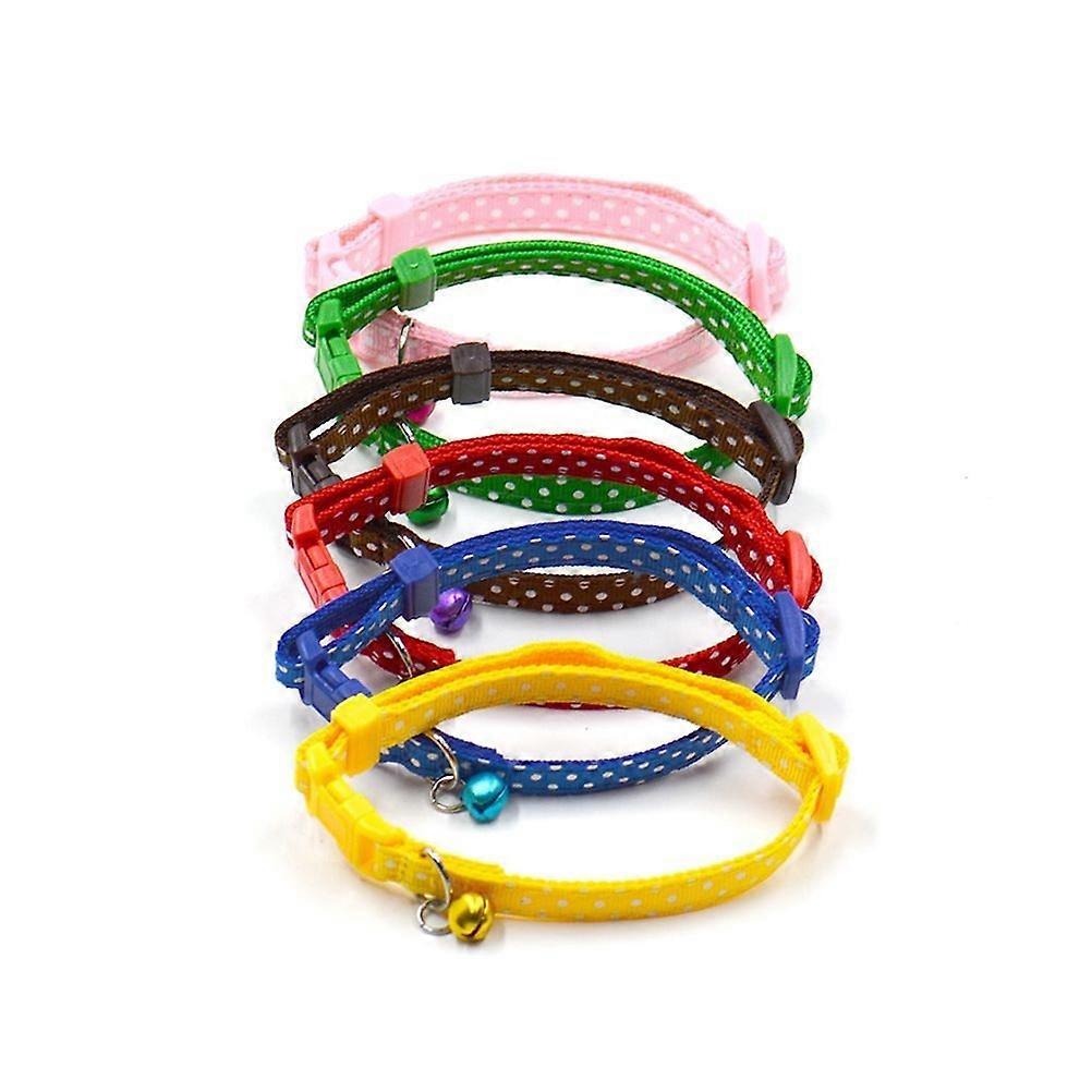 Dog Bell Collar for Small Dog Durable Collar with Bell Yellow
