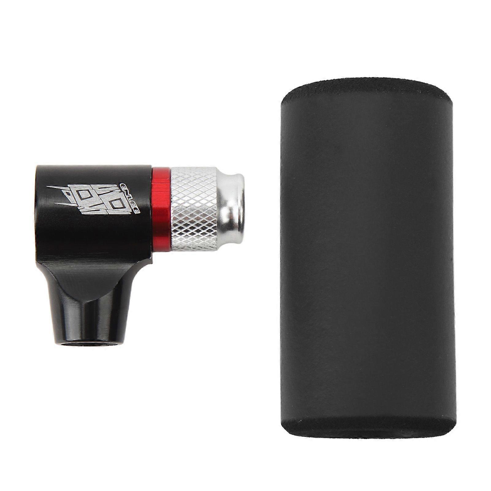 CO2 Bike Tire Inflator with Insulated Sleeve Compatible for Presta Valve American Valve for UNF 3/8in Thread 12g 16g 18g 25g Cartridges Bike Pump Blac