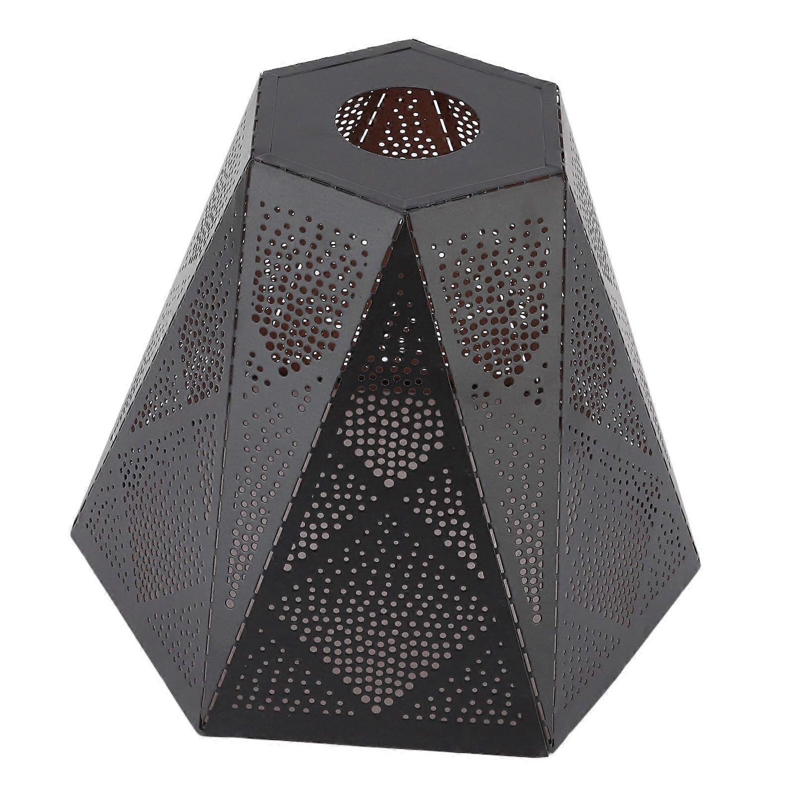 Lamp Shade Wrought Iron Hollow Design Modern Style Corrosion Resistant Table Lamp Shade for E27 E26 Lamp Holder