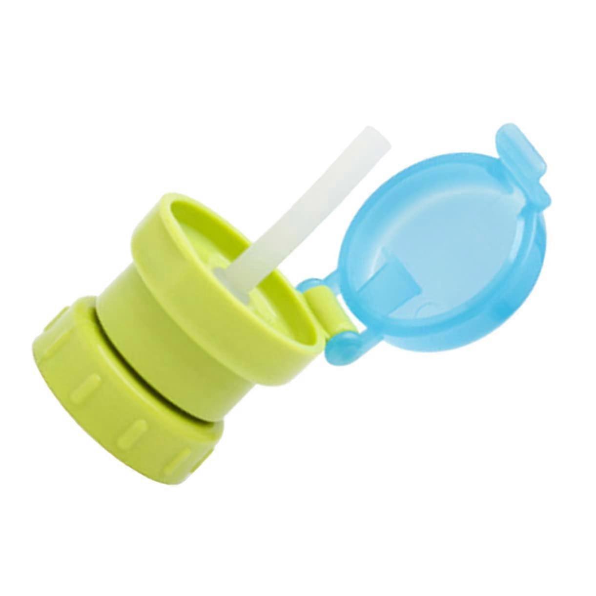 Spill Bottle Cover For Juice And Soda Travel Friendly Beverage Lid Easy To Use Lightweight Compact Design Green