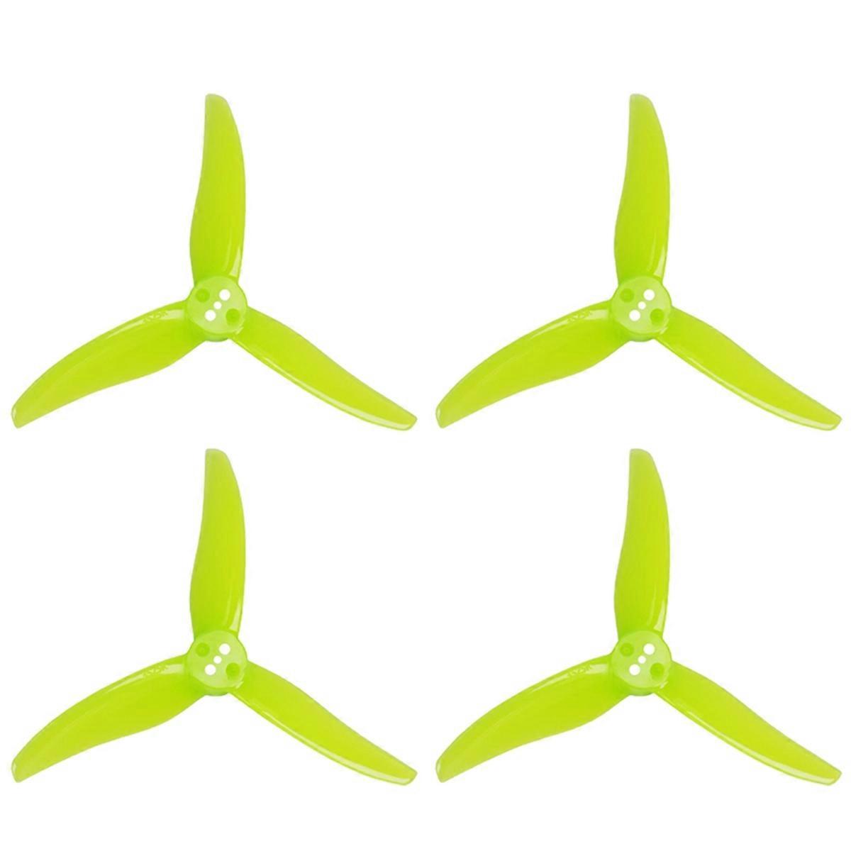 2Pairs 3525-3 3-Blade PC Propeller 1.5mm Three-Hole for 1806-2004 Motor for FPV Freestyle 3.5inch T