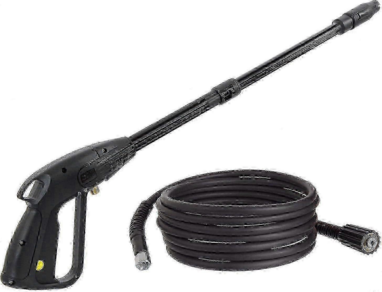 高圧洗浄機ガン M22x1.5 14 mm ピン 高圧ホース付き - 高圧洗浄機アクセサリー - 調整可能なノズル - ホースの長さ 8 m エディション 52