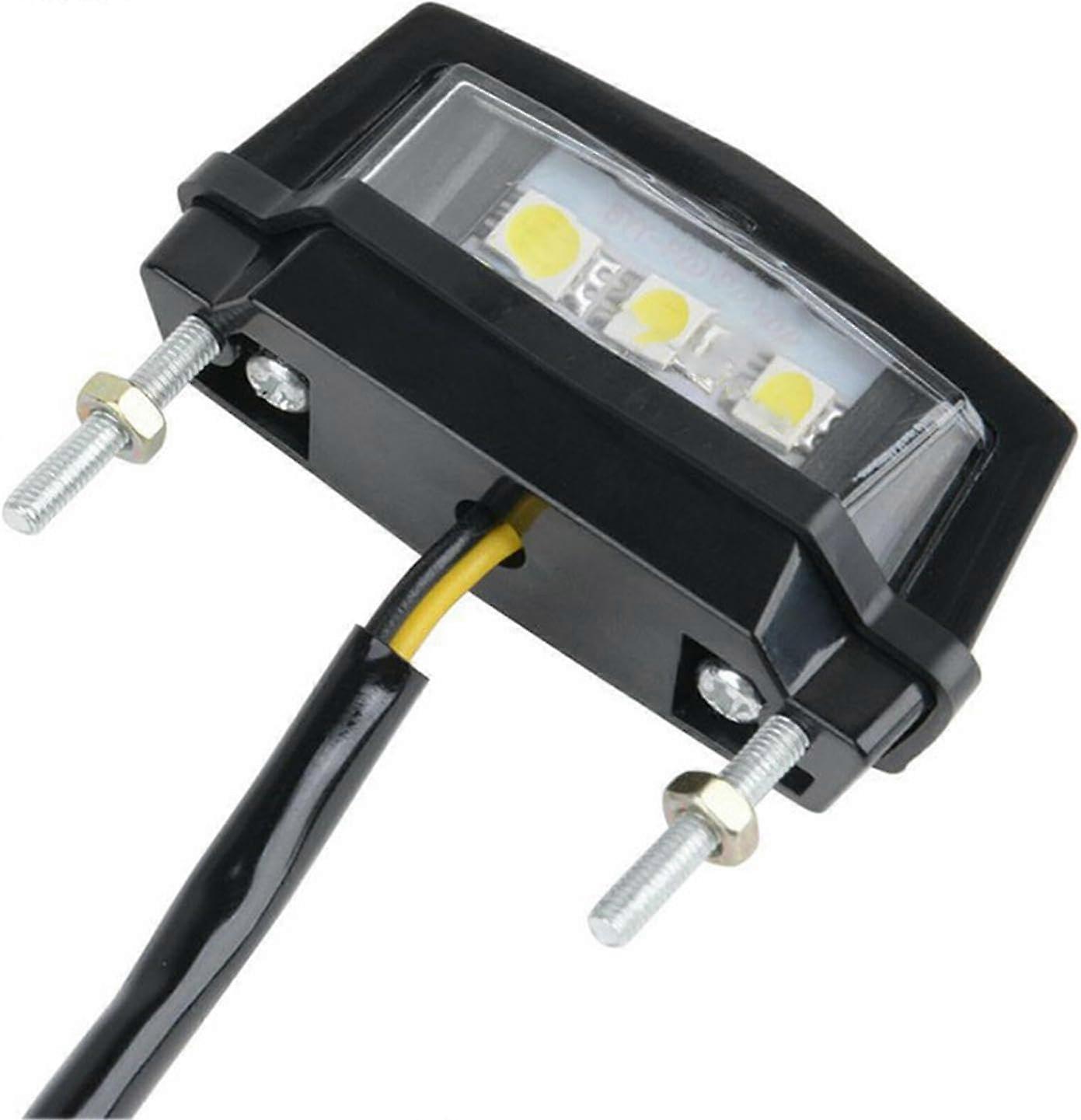 License Plate Lamp Assembly Waterproof Replacement Universal Fit For Vehicles