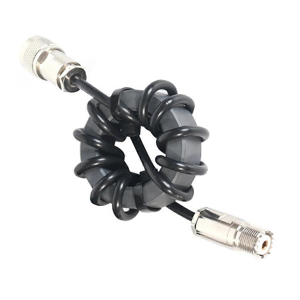 1.8-30MHz EM-43 Shortwave Choke Magnetic Rings 1:1 Current-Mode Balun for HF Shortwave Radio Anti-Interference