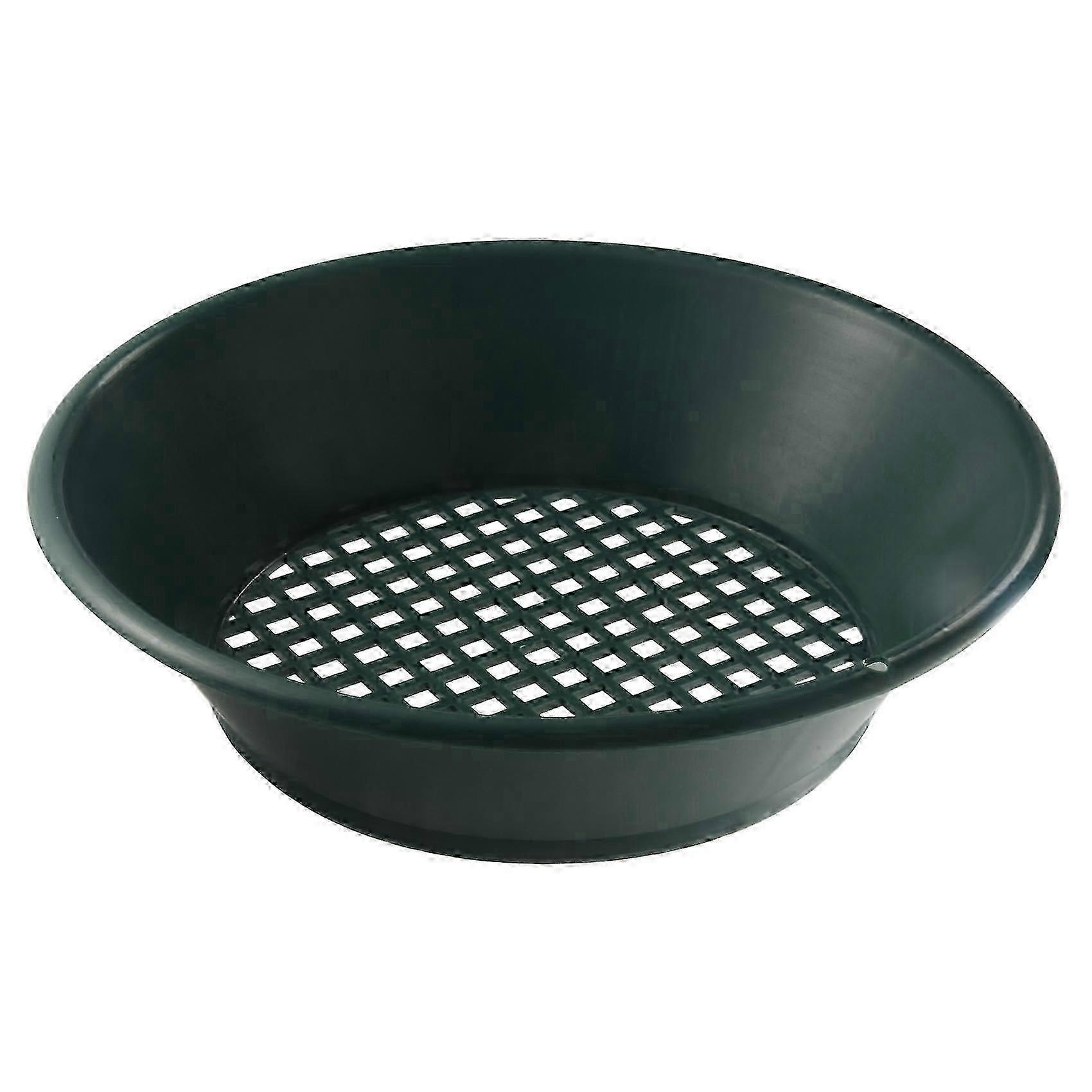 1Pc Green Gold Pan Sifting Classifier Mesh Screen Mining Sifter Metal Detecting Tool Panning Classi