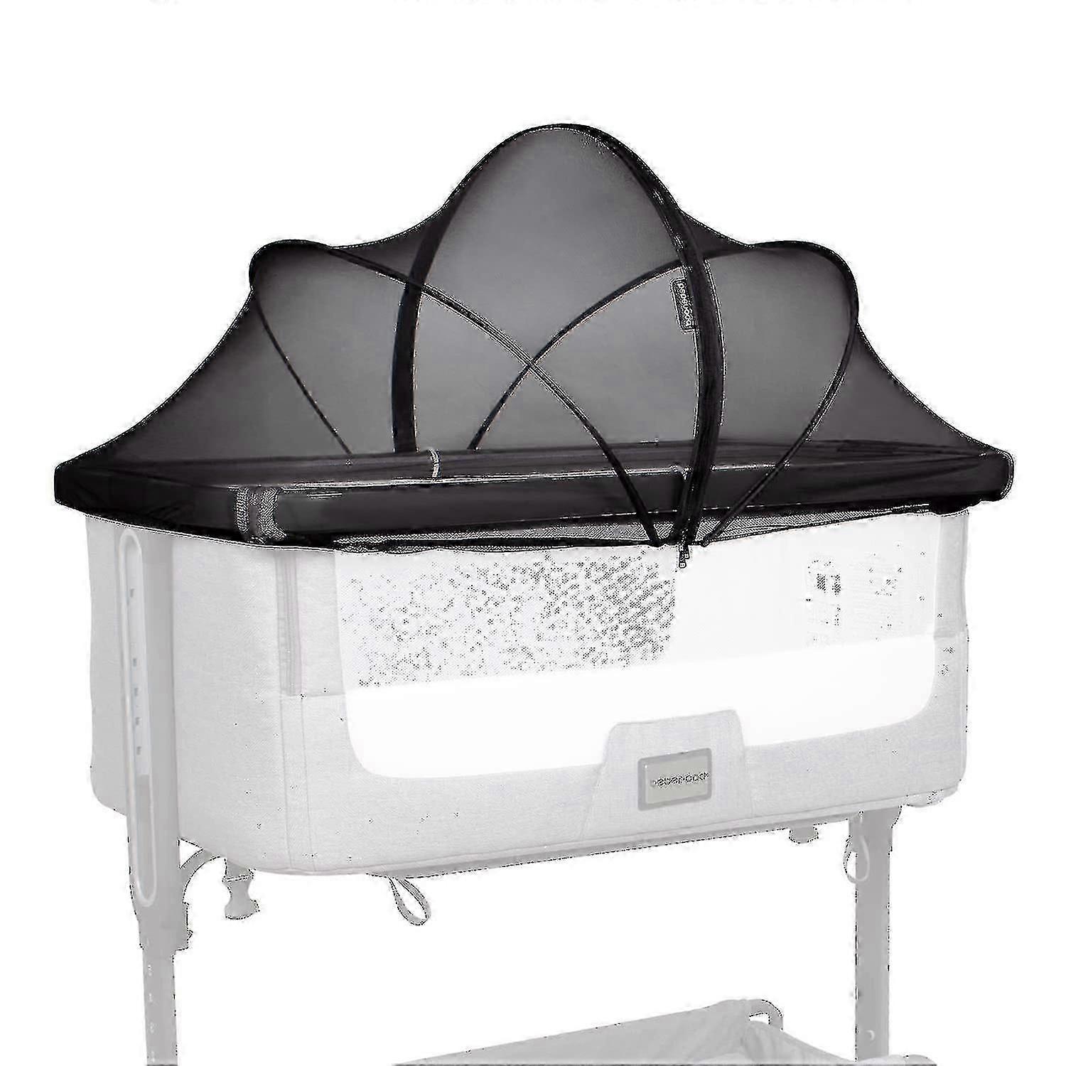 Bassinet Mosquito Net Cover For Baby Bassinet Cover To Keep Cats Out Mosquito Net For Bassinet/bedside Sleeper/travel Cribs (black) Iuf