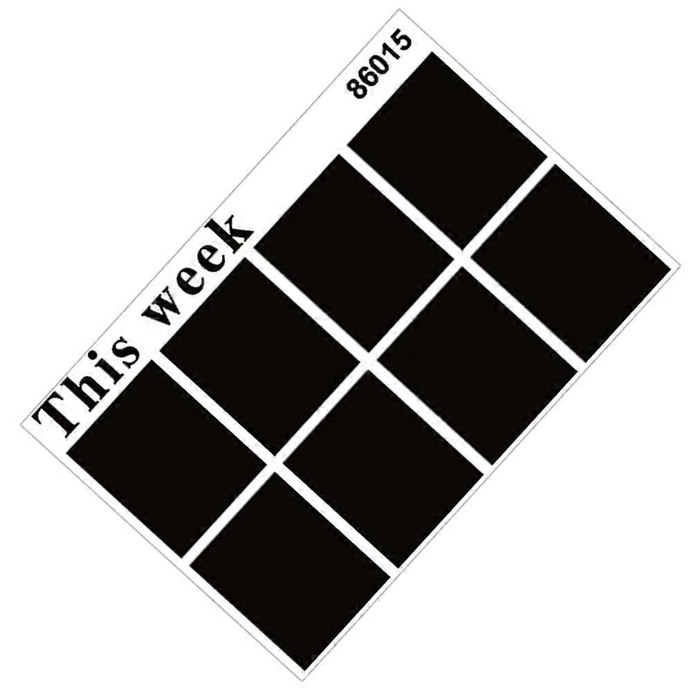 Blackboard Wall Sticker Blackboard Week Plan for Chalk Writing