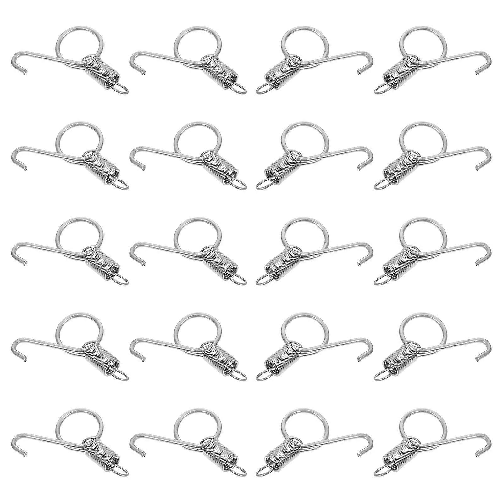 Durable Metal Cage Spring Hooks for Dog Crate Latch 40 Pieces