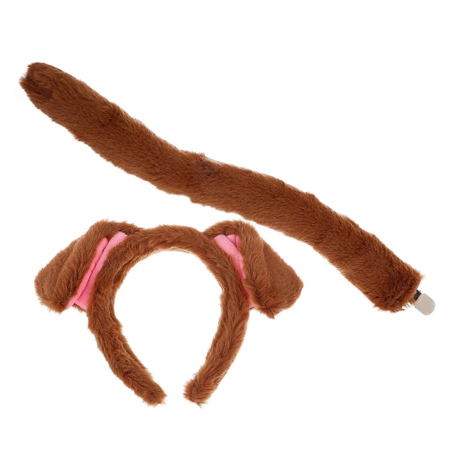 Easter Plush Dog Ears Headband for Party Use Soft Cartoon 4Sets