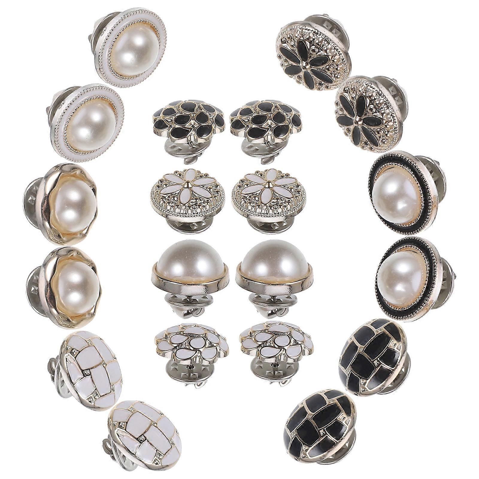 Coat Functional Clothing Replacement Buttons For Women Daily Use 20Pcs Unique Sewing No Sew Buttons