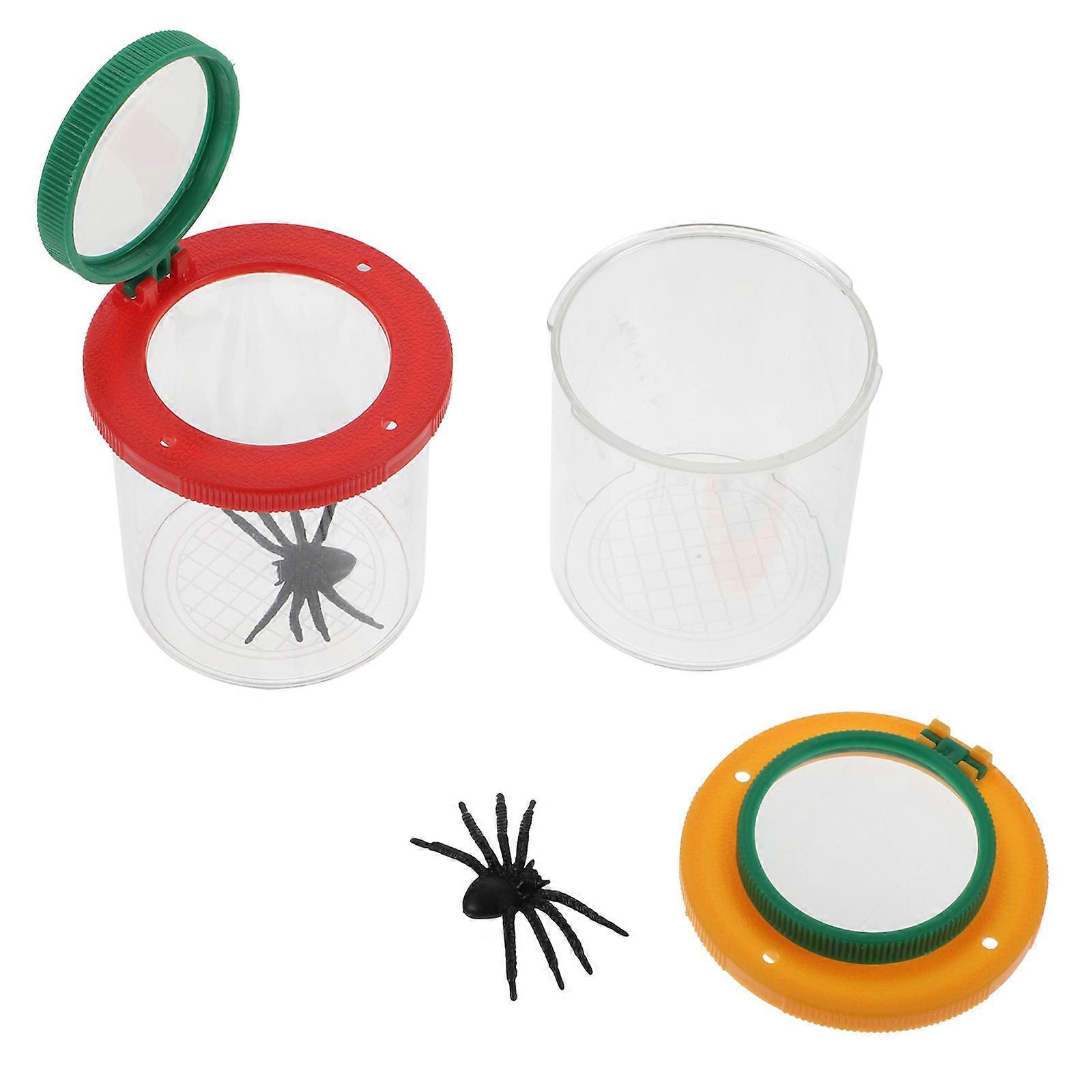Observation Box Exploration Box Practical for Kids 2Pcs with Magnifier
