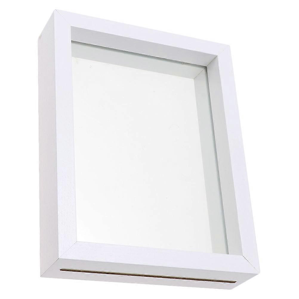 White Specimen Display Box with Double-Side Butterflies Case DIY 2Pcs