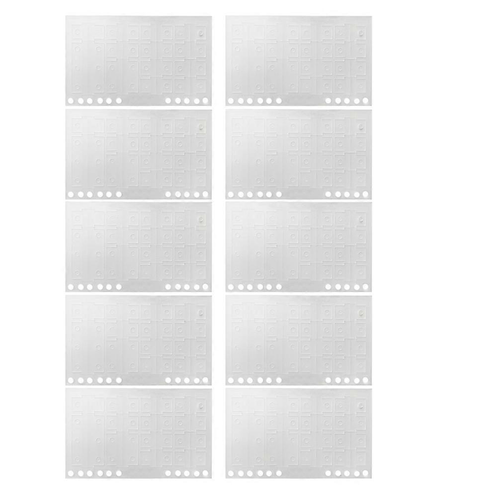 Transparent PVC Sticky Page Markers 10 Sheets for Notebook Organization