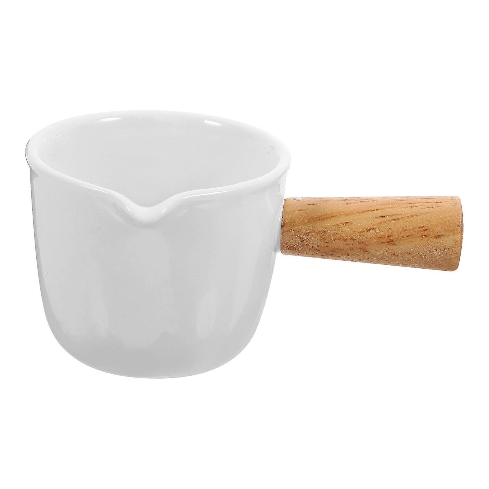 Sleek Ceramic Sauce Pitcher For Restaurant Outdoor Barbecue With Easy Cleaning Feature In White Color For Liquid Storage 5Pcs