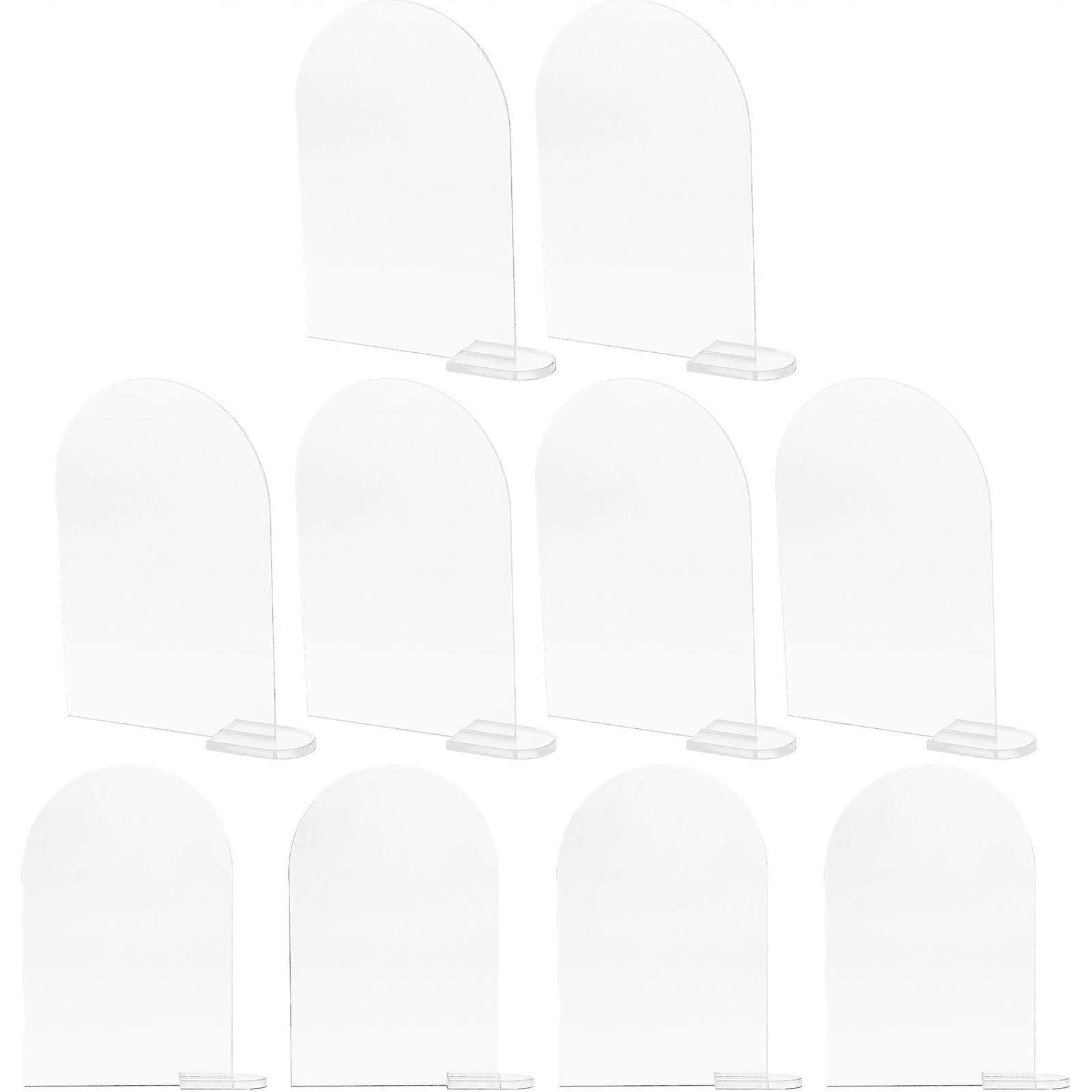 Ceremony Acrylic Wedding Signs with Base for Reception 90Sets Blank Table Cards