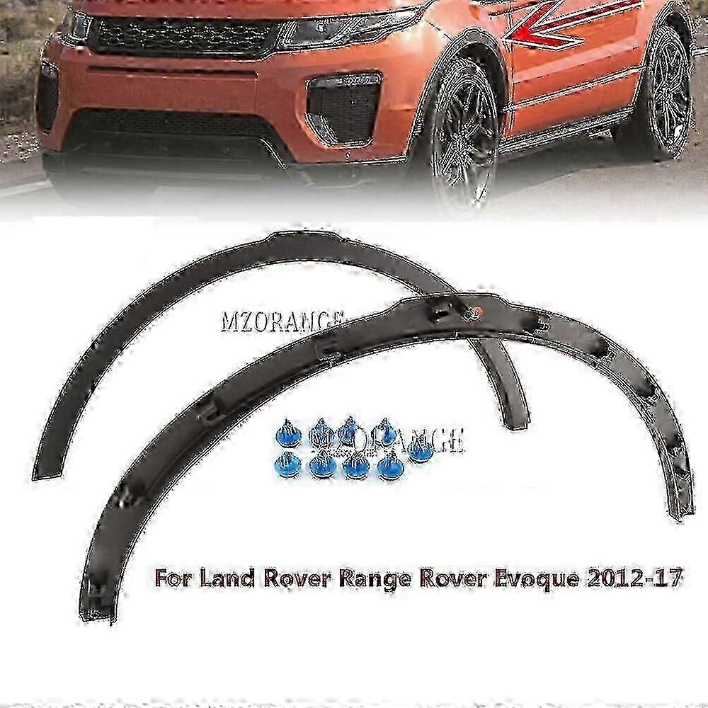 Front Wheel Arch Trim and Fender Flares Compatible with Range Rover Evoque Models from 2012 to 2017