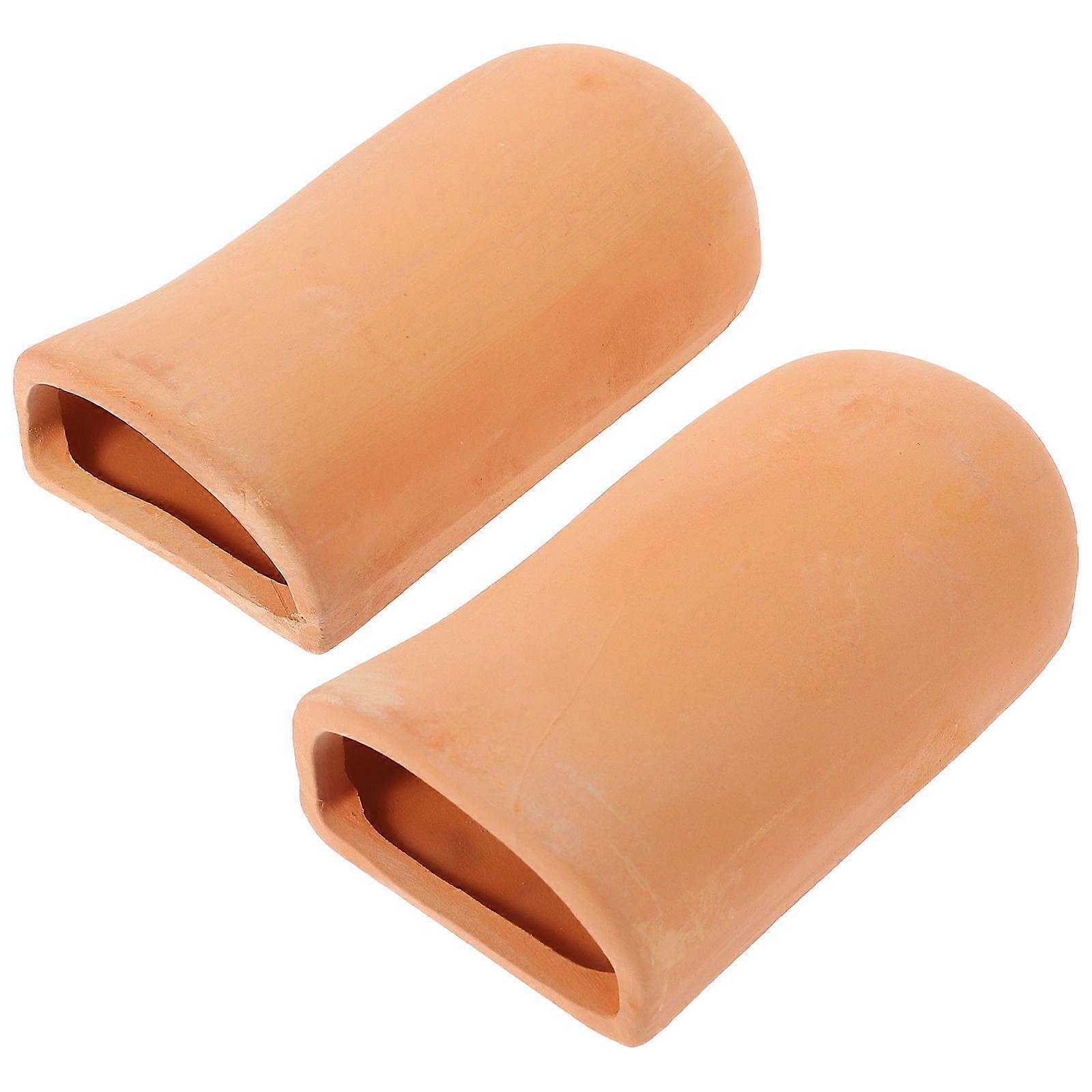 Fish Shrimp Breeding Cave Ceramic Aquarium Accessory 8Pcs Pack