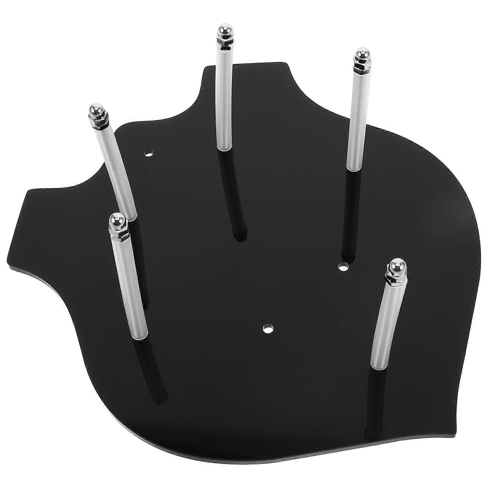 Black Wall Mount Sword Holder for Display Storage 3Pcs Acrylic Rack