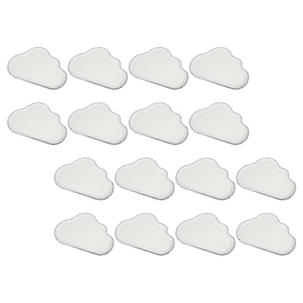 Cloud Shape For Dinners And Festivals Storage 16Pcs White