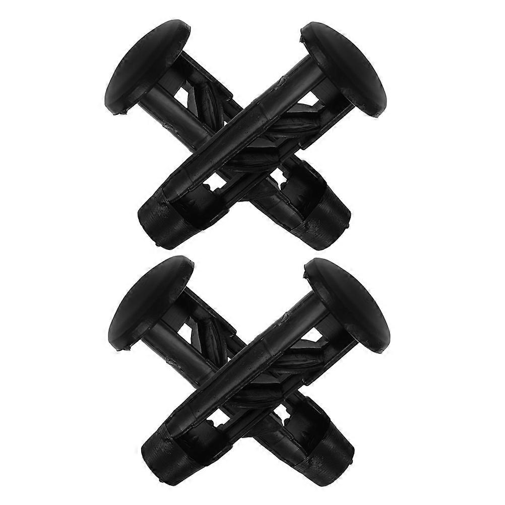 Trash Hinge Lid Pin Locking Mechanism Prevent Odor Spread For Property Management Black 4Pcs