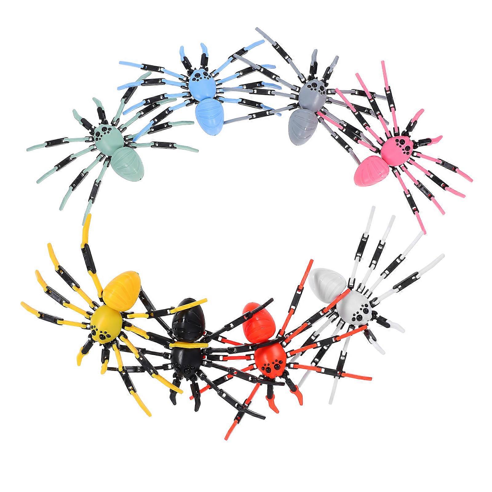 Fake Spider Plastic Spider Toy for Party Use 40Pcs Movable Joint Model