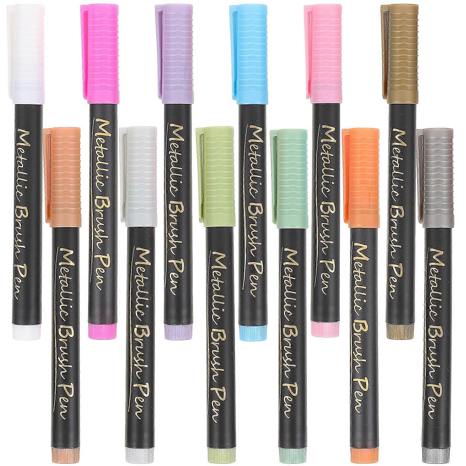 Metallic Signing Markers Marker Pen for Writing Use 36Pcs Multi Colors