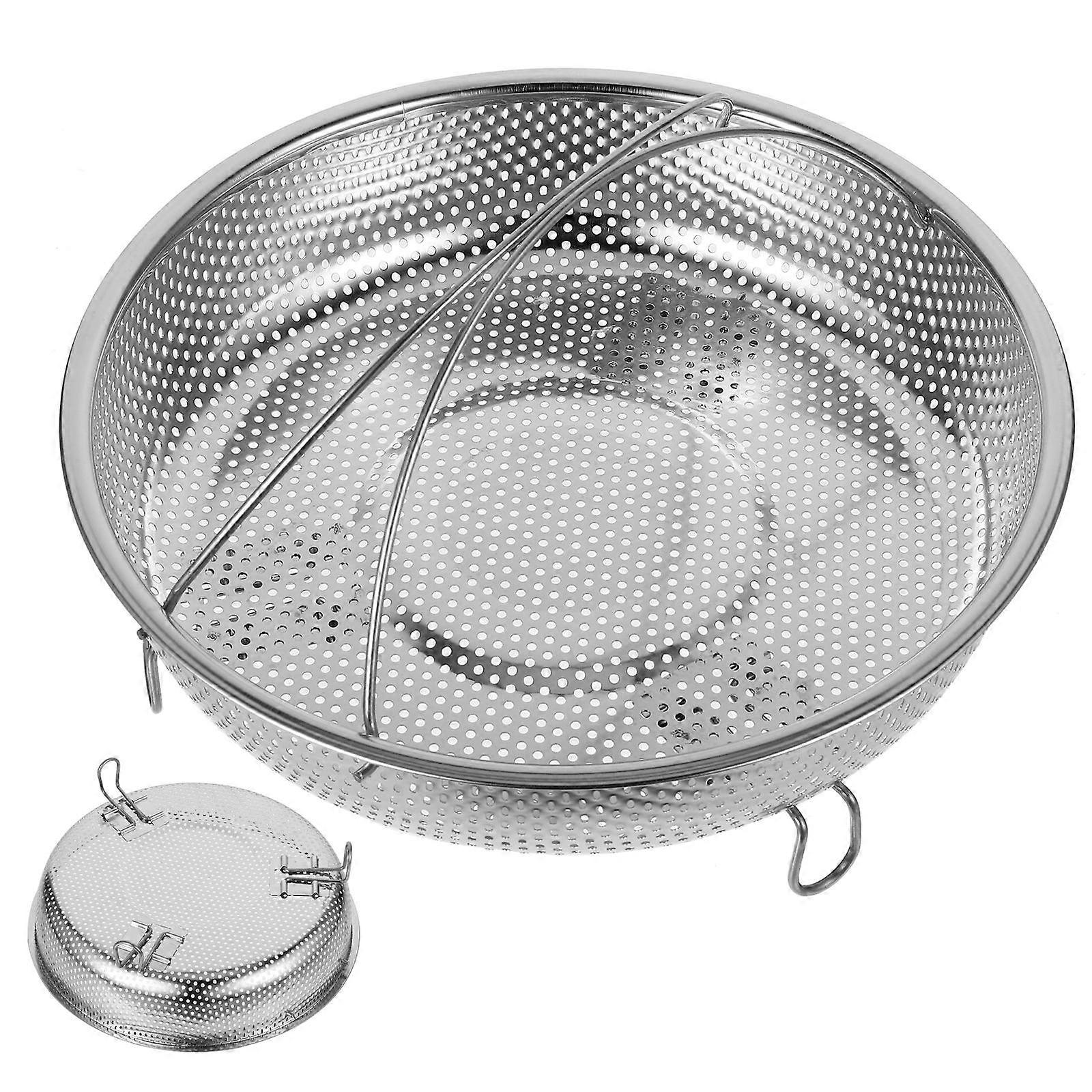 Adjustable Food Steaming Rack 19X19X7CM Silver Cookware For Restaurant Use 4Pcs With Ergonomic Handle