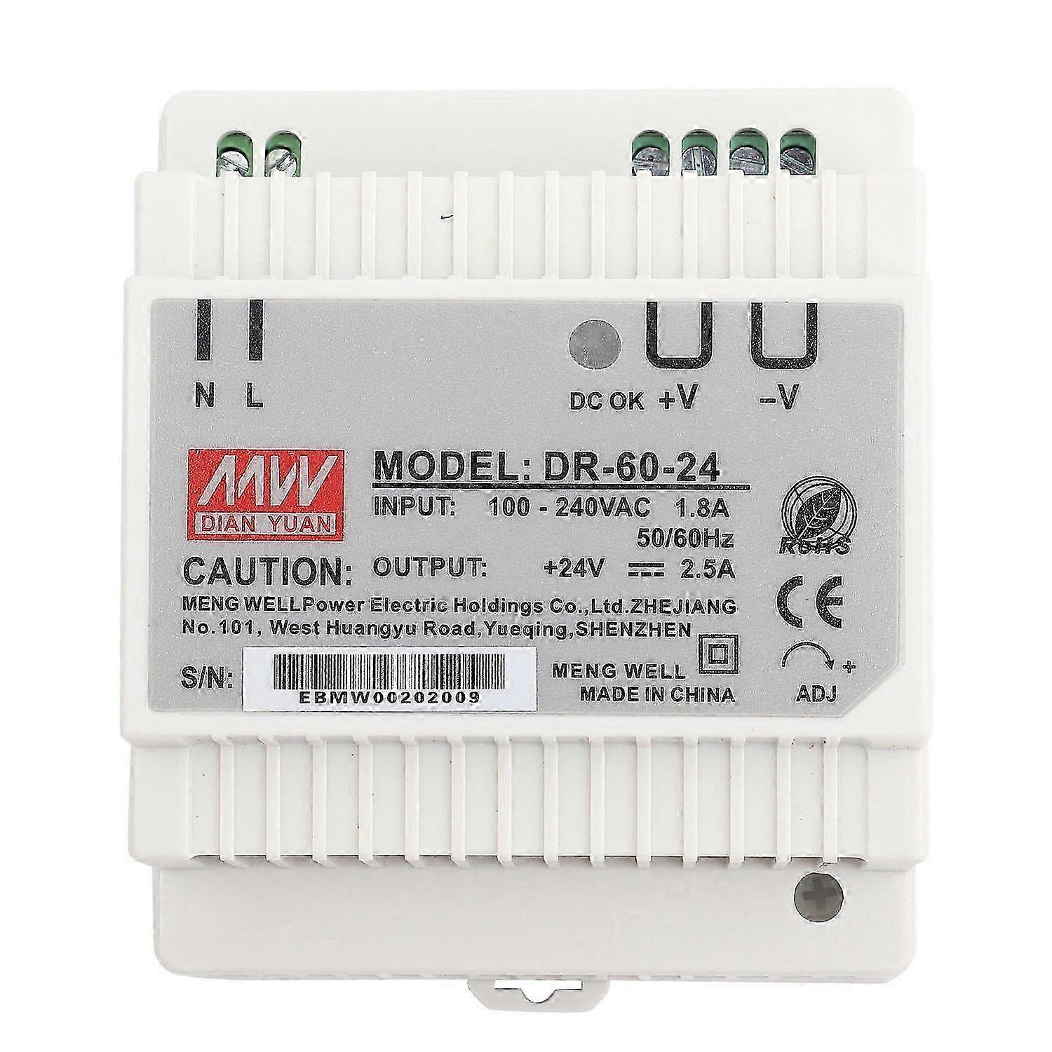 DR‑60‑24 60W Single Output 24V Din Rail Power Supply AC/DC Switching Power Supply 2025