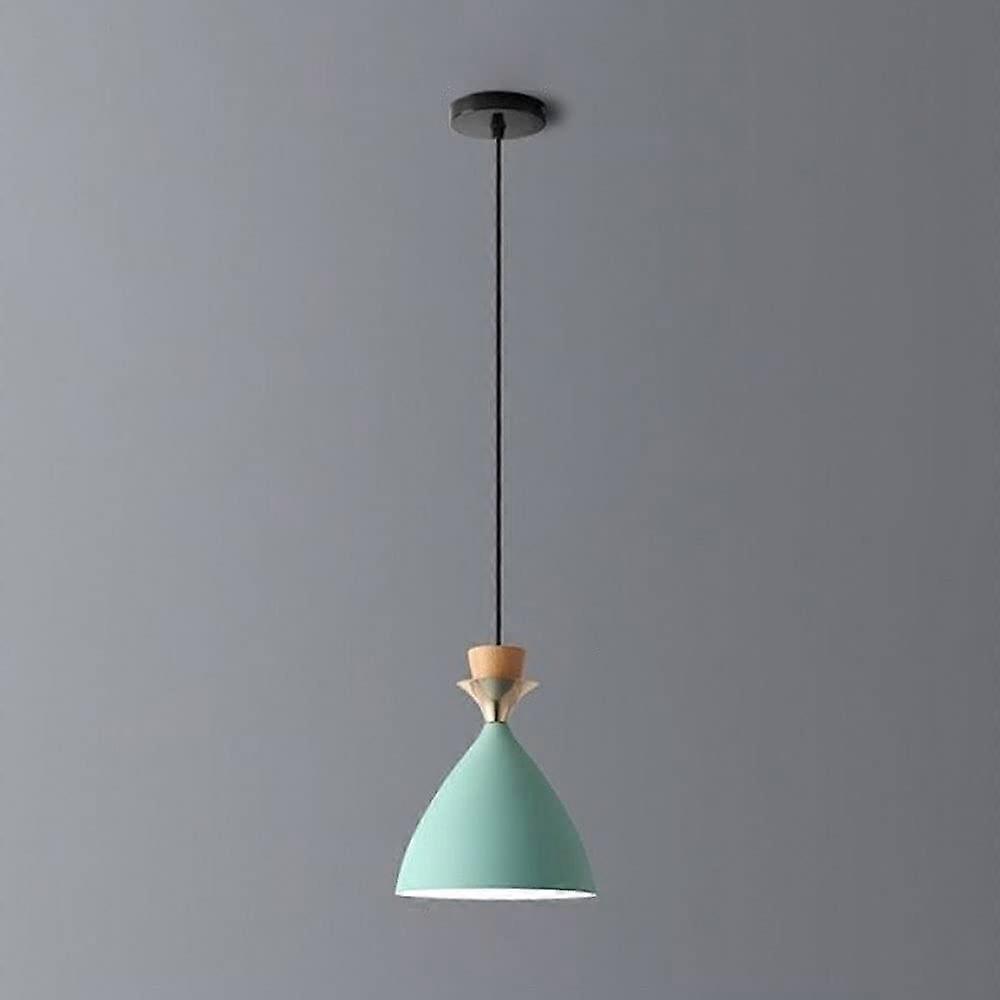 Modern Single Head LED Pendant Light Japanese Retro Dining Room Kitchen Island Height Adjustable E27 Base