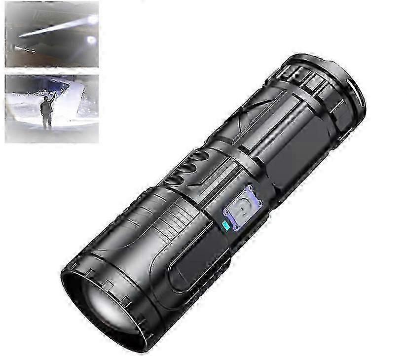Flashlight, Warm Code Bright Flashlight, Powerful Flashlight(Black)