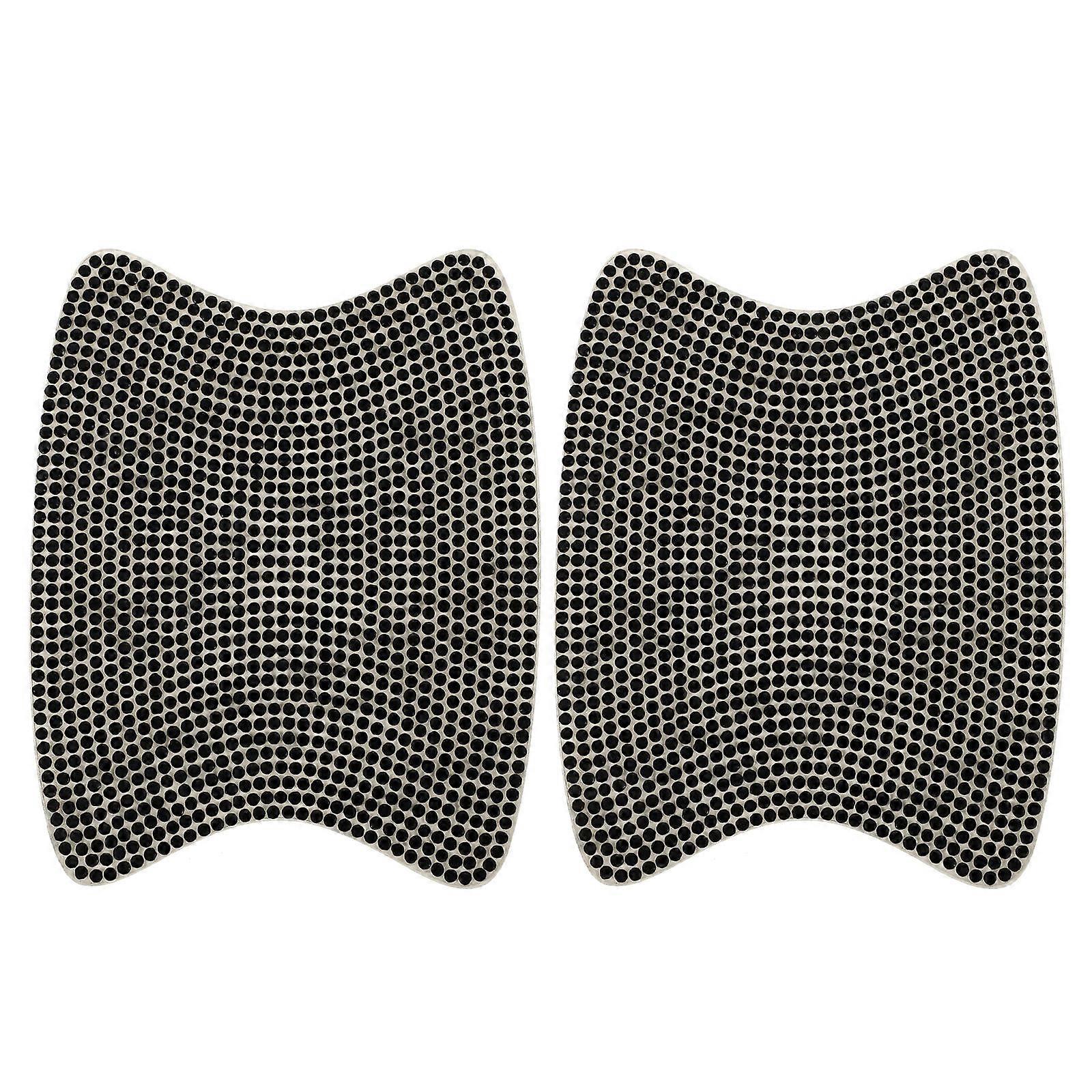 Black Rhinestone Car Door Handle Cup Decals for Scratch Protection 2Pcs