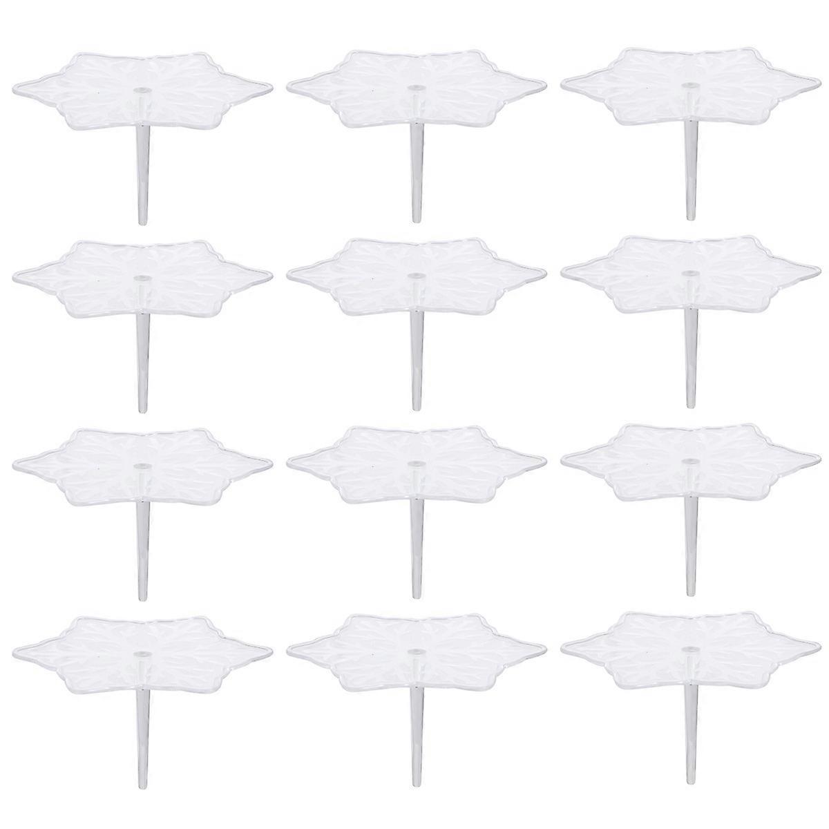 Cake Decorating Nails Plastic for Decoration 300Pcs Transparent Flower Needles