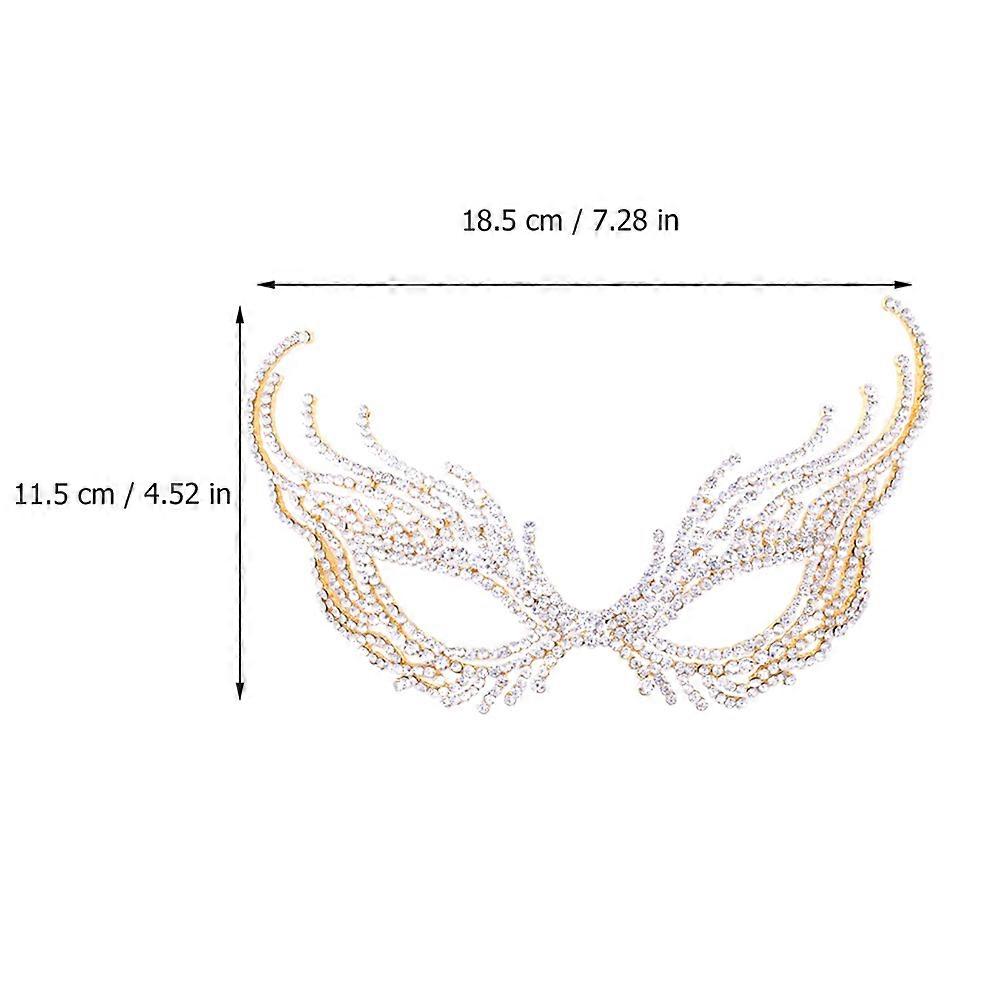 Stylish Masquerade Rhinestone Dinner Party Mask For Adults In Assorted Color Fashion Accessory 1Pack