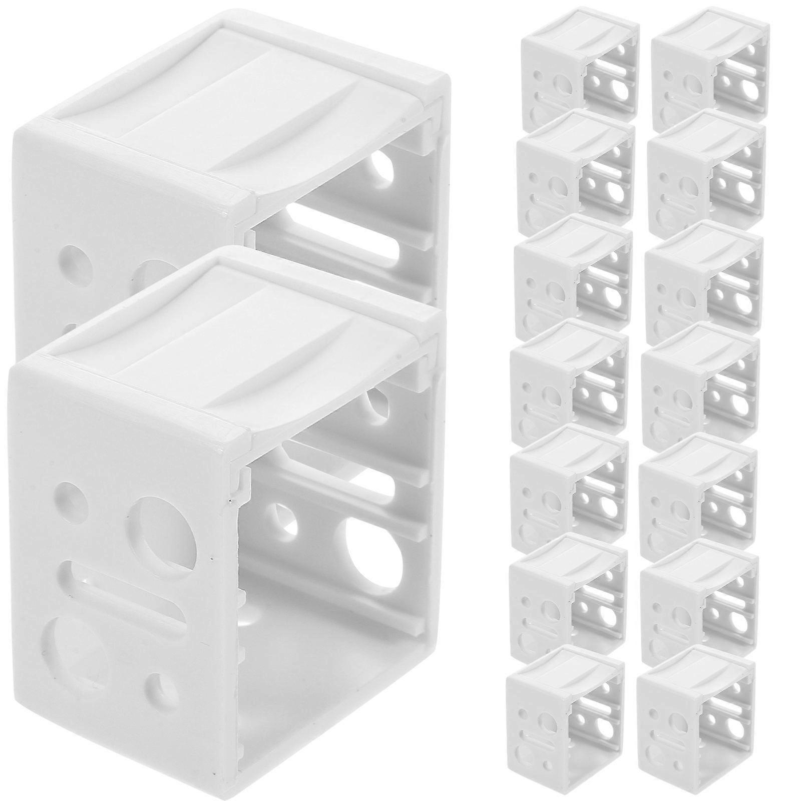 Mini Blind Hold Down Bracket 90 Pcs White Color High Performance For Window Frames Outdoor Installation Reliable Material