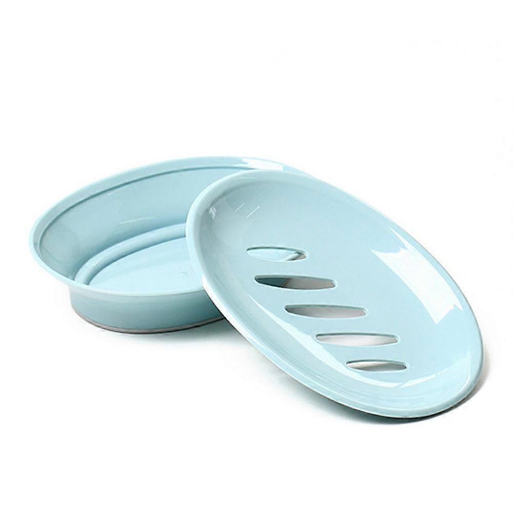 Bacteria Reduction Oval Soap Tray Holder 6 Pcs Designed For Kitchen And Shower Use