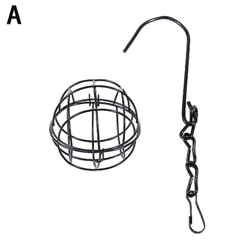 Max Choice Metal Suet Ball Feeder, Black