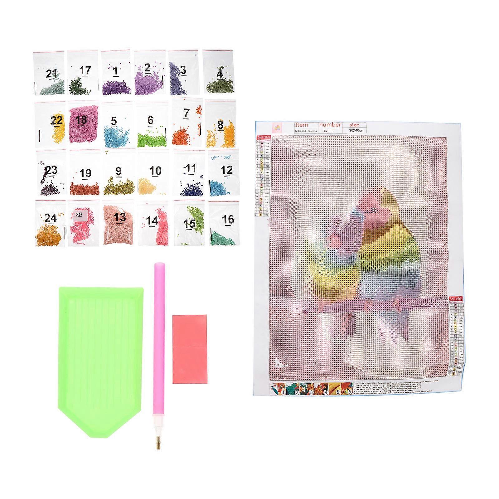 Bird Pattern Diamond Wall Decoration for Decoration 7Sets